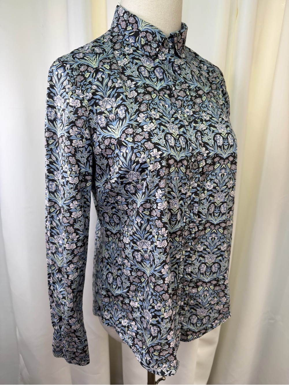 J. Crew x Liberty London Button-Up ‘Perfect Shirt’ in “Junes Meadow Floral” Sz 8 - Picture 15 of 16